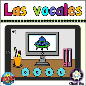 Las vocales Boom Cards™ | Digital Task Cards