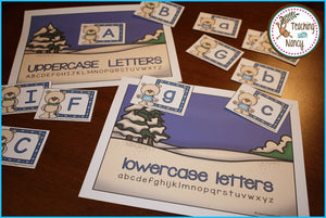 Winter Alphabet Stations