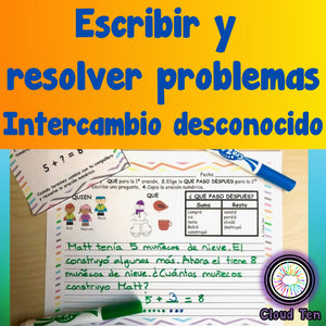 Escribir y resolver problemas Intercambio desconocido