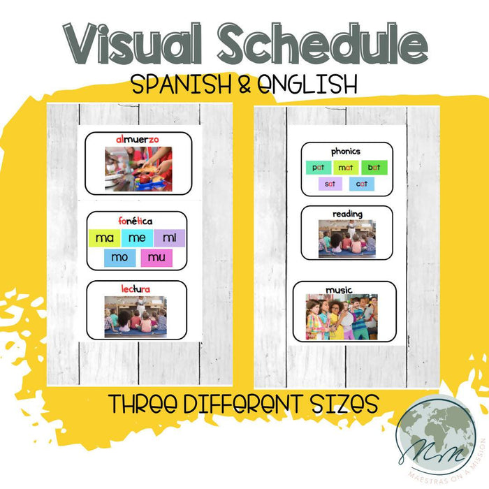 Spanish & English Visual Schedule