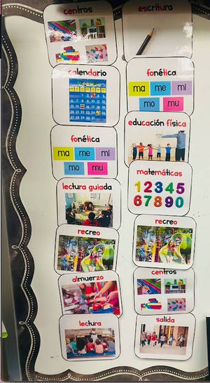 Spanish Visual Schedule