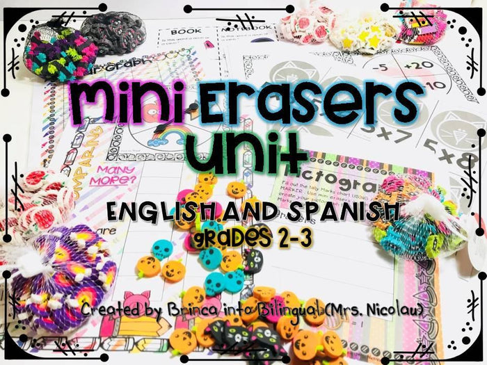 Mini Erasers Growing Bundle SPANISH