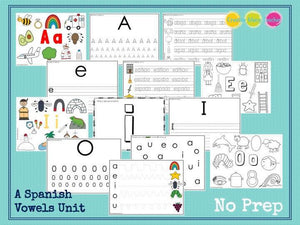 Las Vocales - A Spanish Vowels No Prep Unit