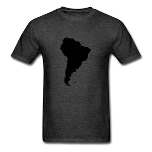 South America T-shirt - heather black