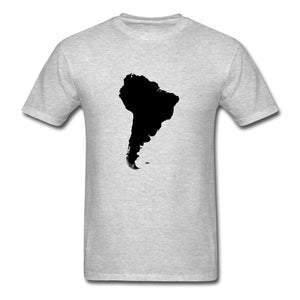 South America T-shirt - heather gray