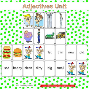 Adjectives for Elementary ELL