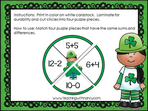 St. Patrick's Day Sums and Differences
