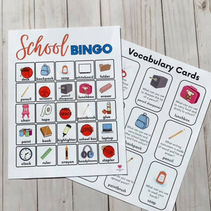 Bilingual Back to School BINGO: English & Spanish