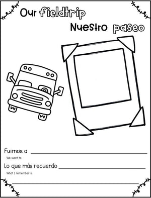 Memory book for Dual Language Classes