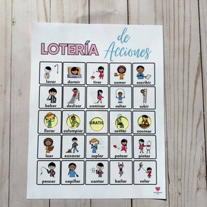 Spanish Action BINGO