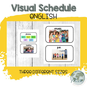 English Visual Schedule