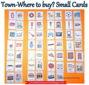 Town Theme-Where do I buy ? for Elementary EFL