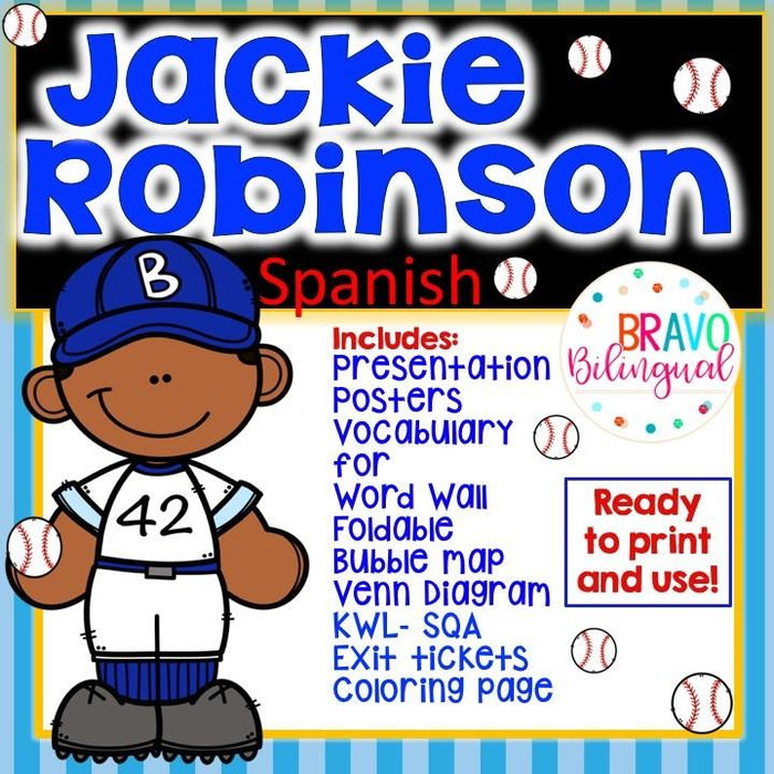 Jackie Robinson Facts and Activities in Spanish