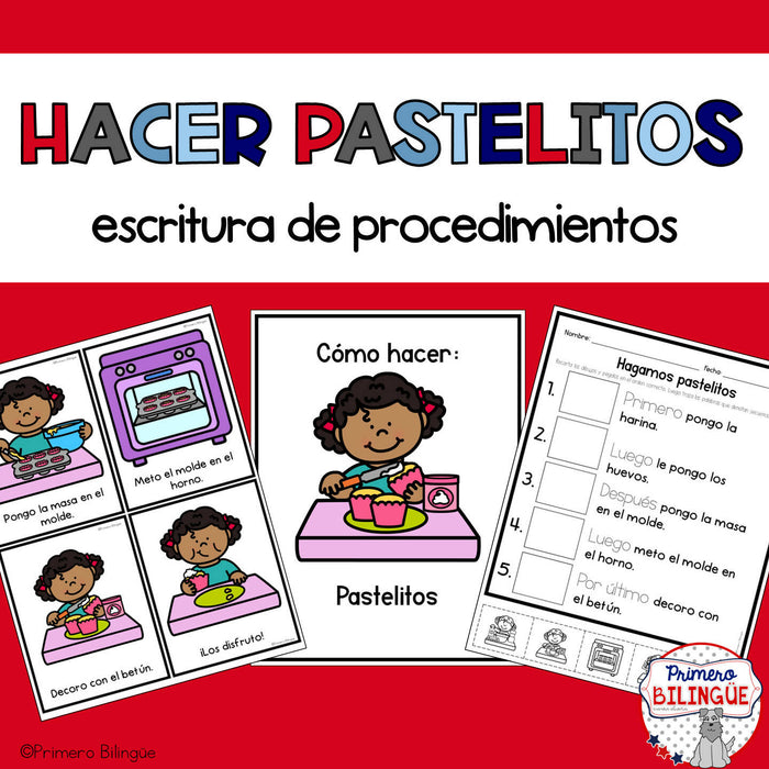 Cómo hacer pastelitos — Procedural writing