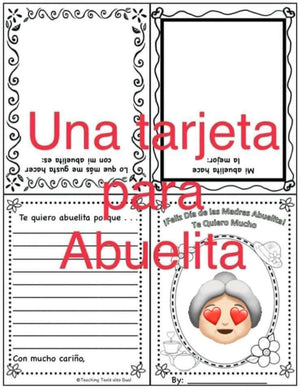 Feliz Dia de las Madres - Happy Mother's Day for Dual Programs Spanish & English