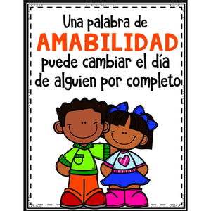 Kindness Posters in Spanish - Posters de Bondad