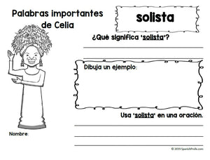 Celia Cruz in Spanish (Actividades Celia Cruz)