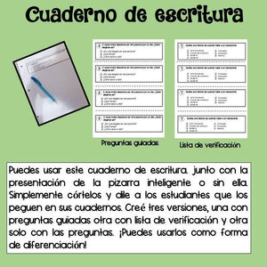 Daily quick writing prompts in Spanish/Escritura diaria/Creative writing in Spa