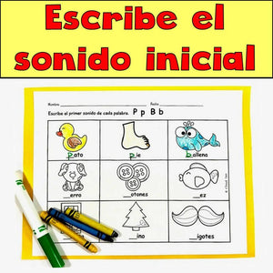 Escribe el sonido inicial