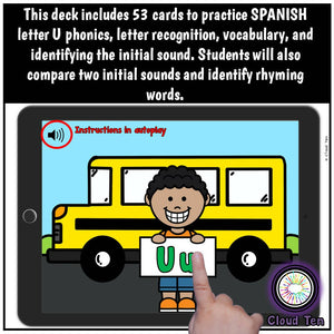 Letra U Boom Cards™ | Digital Task Cards