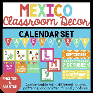 Bilingual Mexico Calendar Set