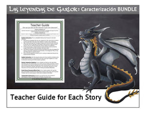 Characterization BUNDLE-5 Short Fantasy Stories for Spanish Reading Comprehension