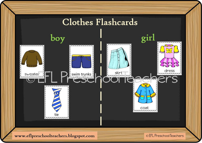 Clothes Unit for Kindergarten ELL