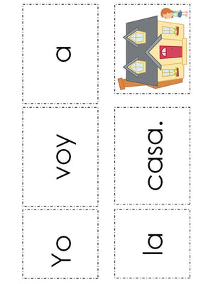 Spanish High Frequency Words "yo","voy" and "la"