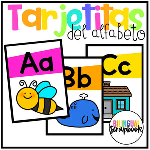 Tarjetas del Alfabeto (Alphabet Flaschards in Spanish)