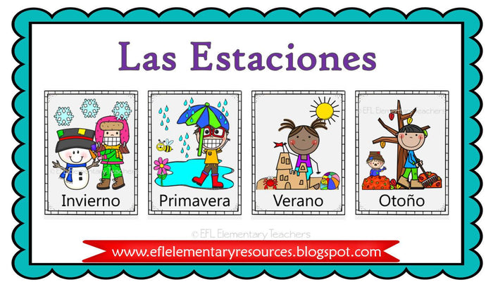 Seasons Unit for Elementary ESL